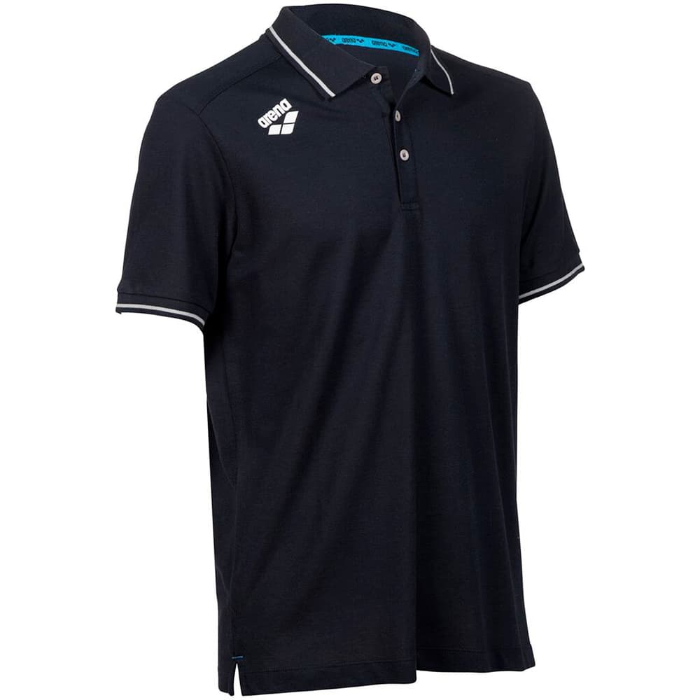 Team Poloshirt Solid Cotton T-shirt Arena 468712900343 Taglie S Colore blu marino N. figura 1