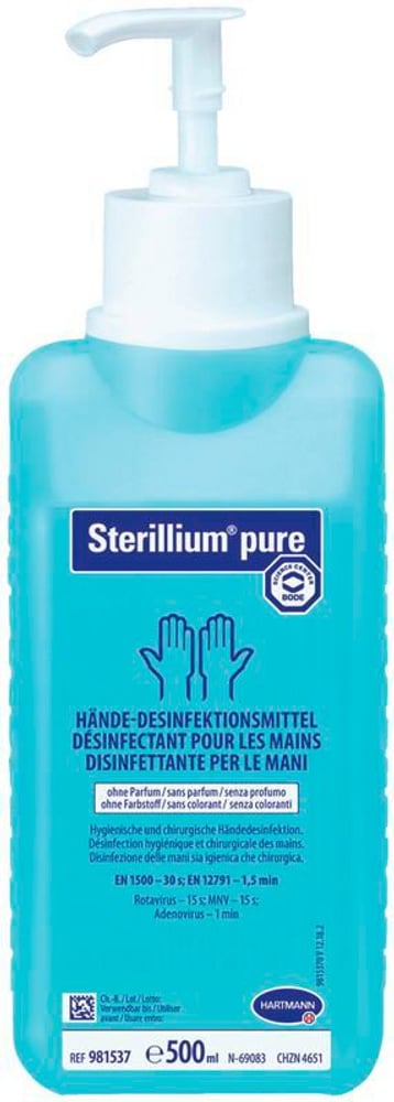 Hände-Desinfektion pure Desinfektionsmittel Sterillium® 669700124574 Bild Nr. 1