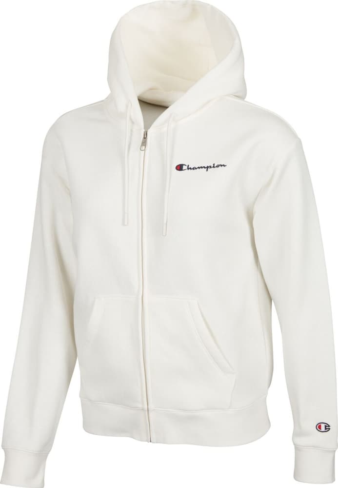 W American Classics Hooded Full Zip Sweatshirt Felpa Champion 462424300511 Taglie L Colore bianco grezzo N. figura 1
