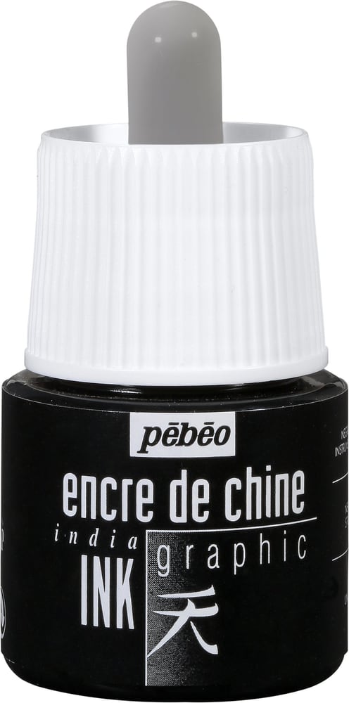 Encre de chine noir Peinture acrylique Pebeo 663511400000 Photo no. 1