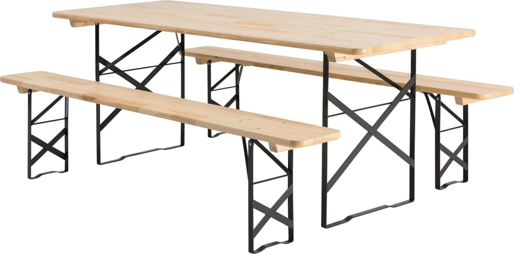 Tavolo e panche in legno, 220 x 80 x 75 cm Tavolo con panche Do it + Garden 753214900000 N. figura 1