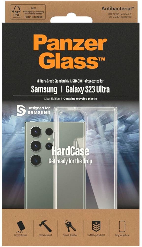 HardCase Galaxy S23 Ultra Transparent Cover smartphone Panzerglass 785300196533 N. figura 1