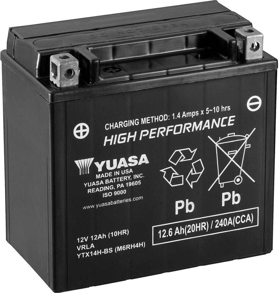Batterie AGM 12V/12.6Ah/240A Motorradbatterie 621221000000 Bild Nr. 1