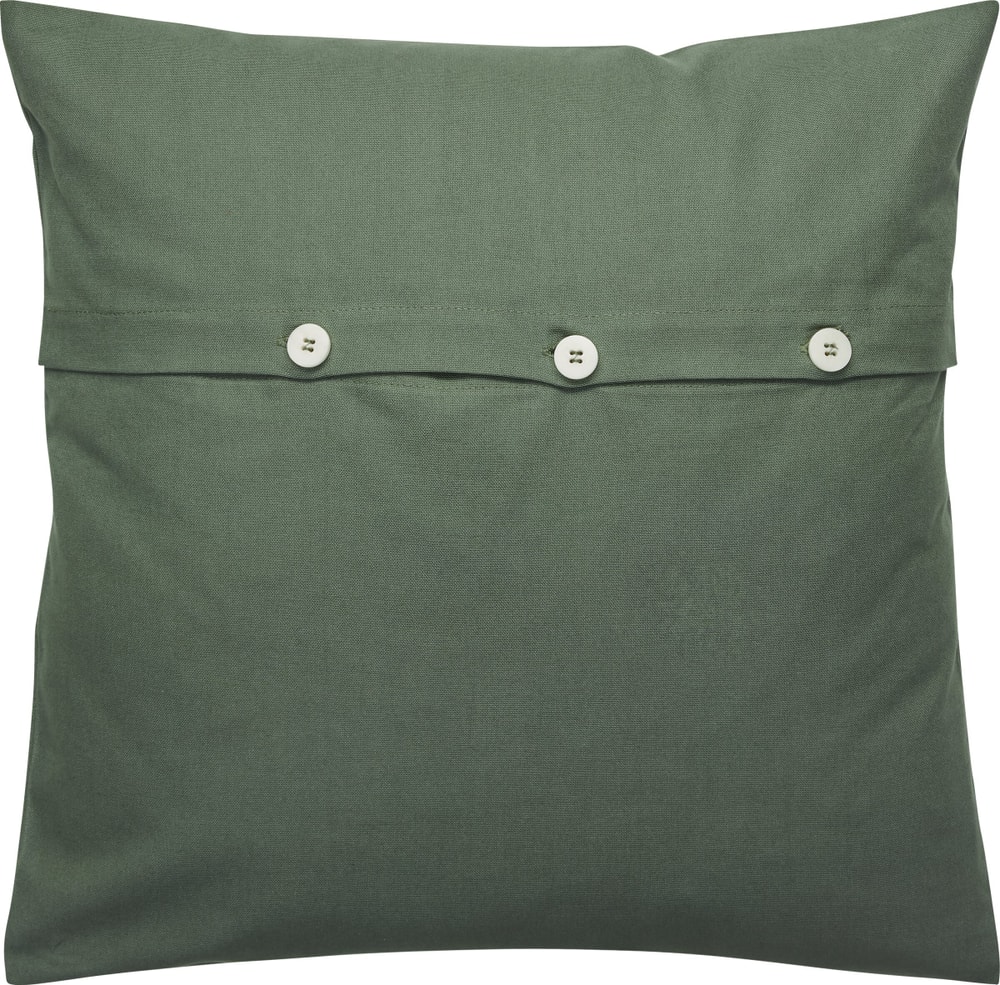 NEO Housse pour coussin décoratif 450771840863 Couleur vert foncé Dimensions L: 45.0 cm x H: 45.0 cm Photo no. 1