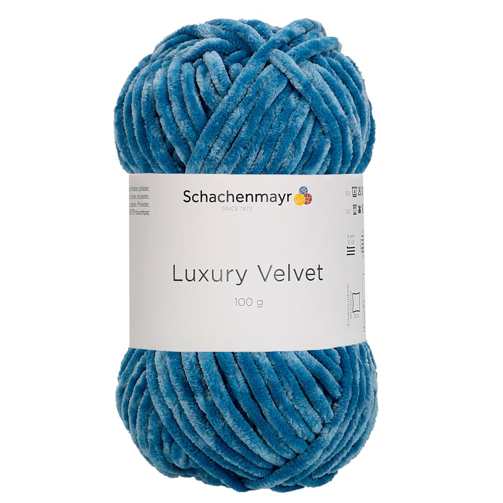 Laine Luxury Velvet Laine Schachenmayr 667089400070 Couleur Turquoise Dimensions L: 19.0 cm x L: 10.0 cm x H: 8.0 cm Photo no. 1