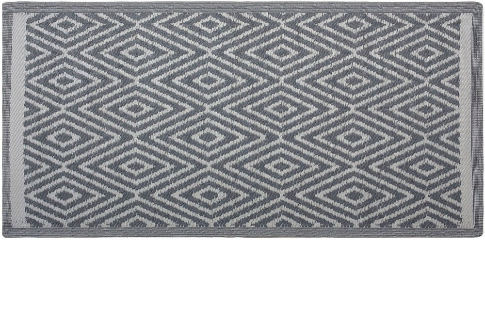 Tappeto da esterno grigio chiaro 90 x 150 cm SIKAR Tappeto per esterni Beliani 655504500000 N. figura 1