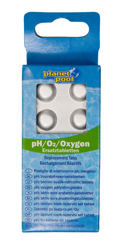 pH/Oxygène-Pastilles de rechange Analyse manuelle de l'eau Planet Pool 647006000000 Photo no. 1