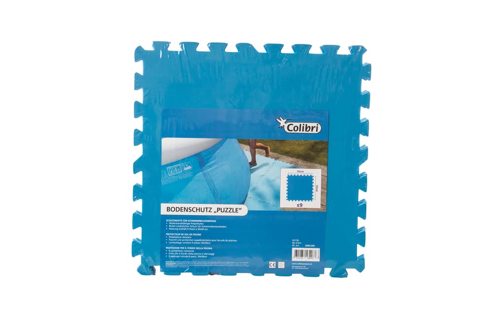 Bodenschutz Platten blau, Set à 9 Stück Poolunterlage 647263200000 Bild Nr. 1