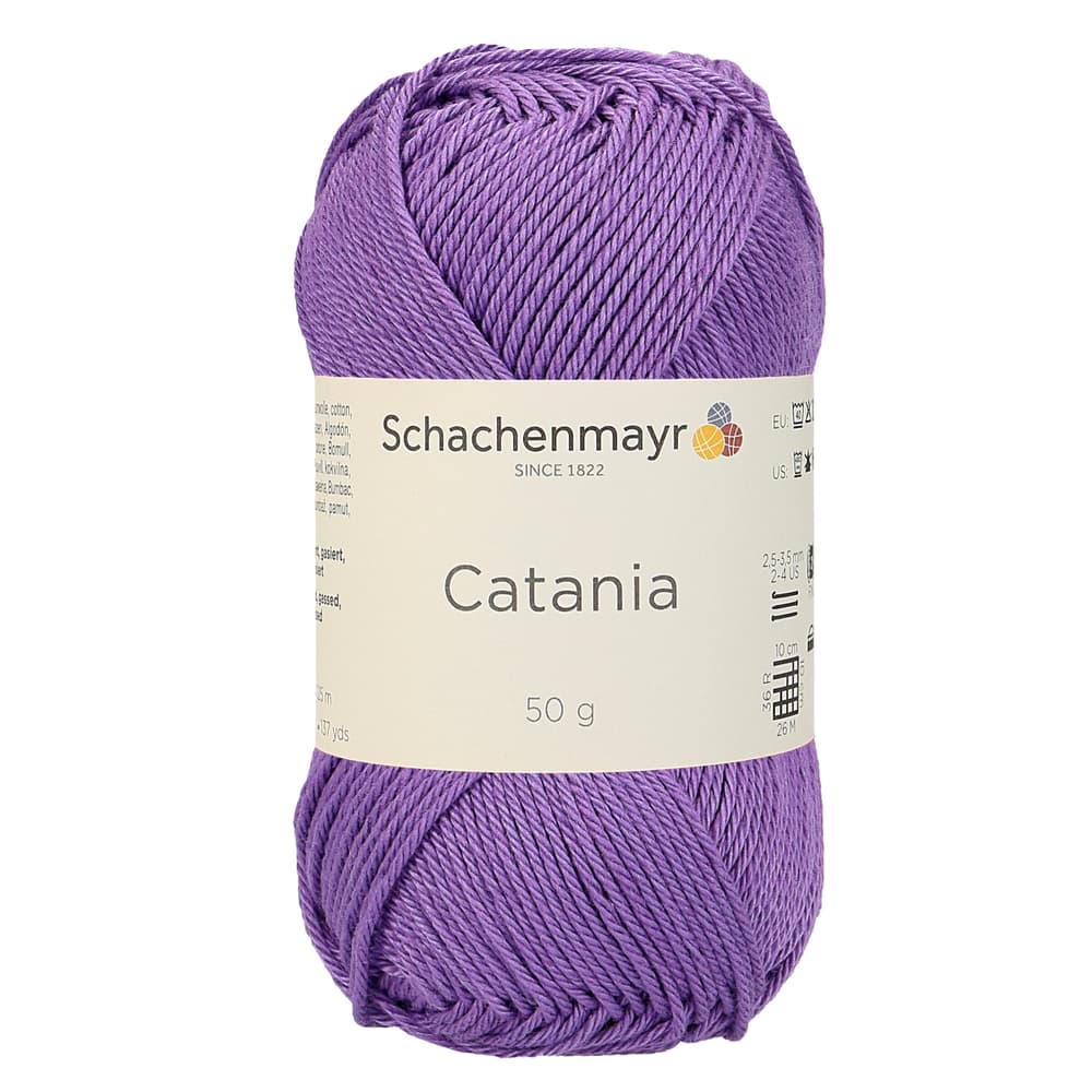 Wolle Catania Wolle Schachenmayr 667089100010 Farbe Violett Grösse L: 12.0 cm x B: 5.0 cm x H: 5.0 cm Bild Nr. 1