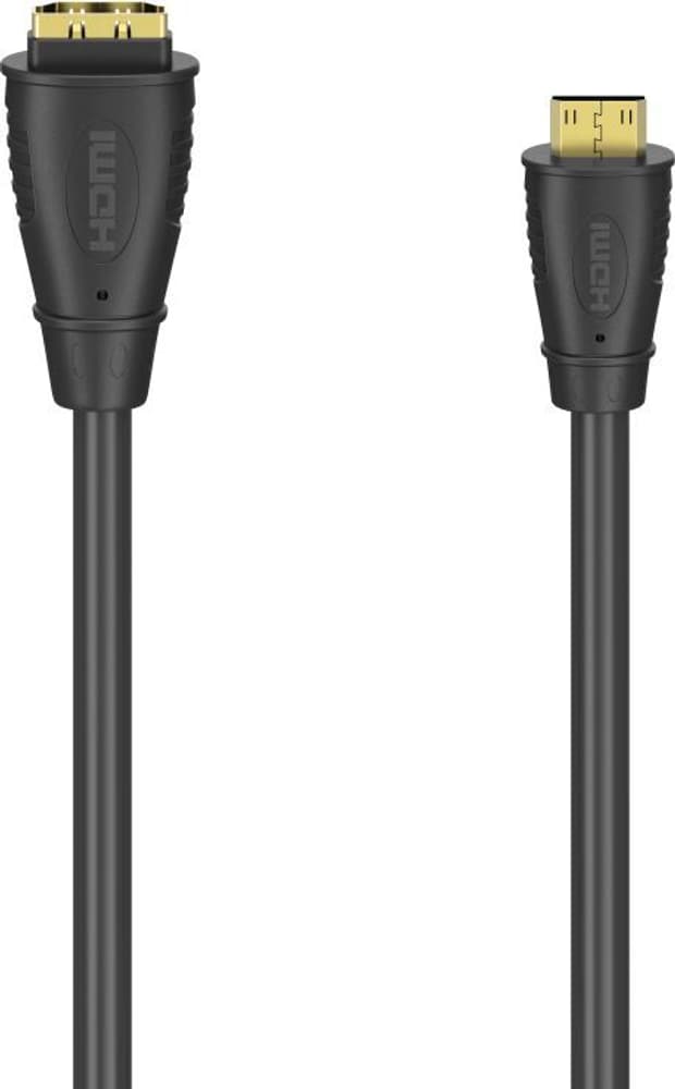 Adaptateur câble HDMI™, (mini) f. mâle Type-C - f. fem. Type-A, doré Adaptateur HDMI Hama 785300180098 Photo no. 1