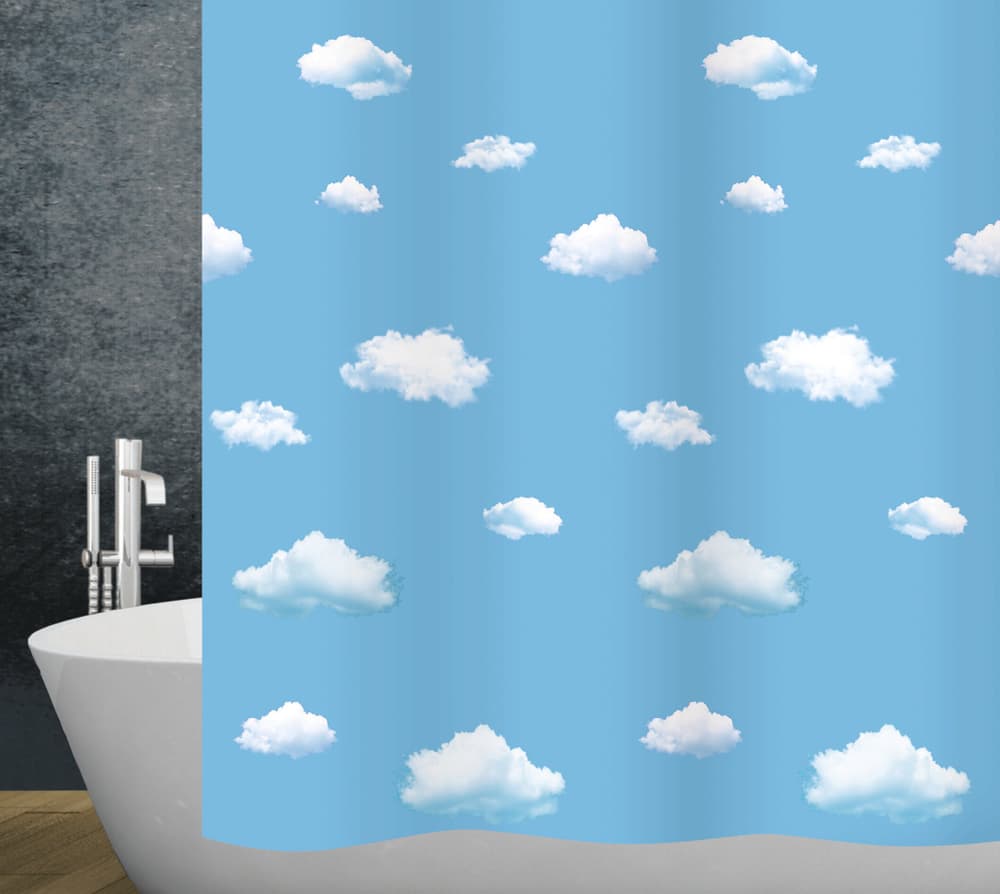 Tenda da doccia Clouds 120 x 200 cm Tenda da doccia diaqua 674087600000 Colore Azzurro Dimensioni 120x200 cm N. figura 1