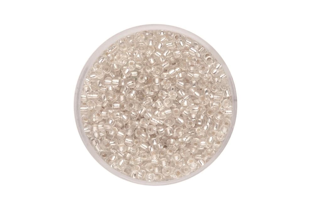 Rocailles argent/cristal 2,6mm, 17 g Perles artisanales 608135000000 Photo no. 1