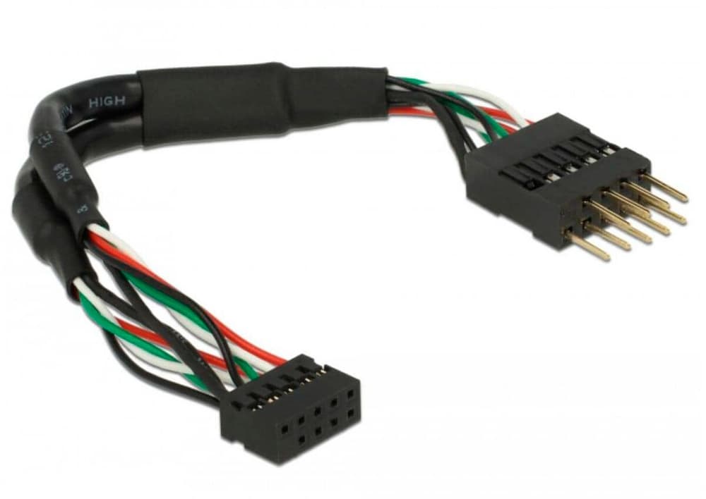 Câble embase à broches USB2.0 2 mm - 2.54 mm 12 cm Câble de données interne DeLock 785302405443 Photo no. 1
