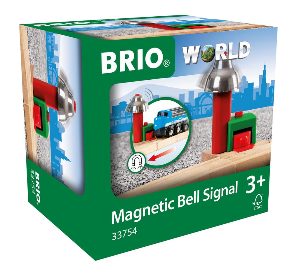Magnetic Bell Signal Set di giocattoli Brio 748550900000 N. figura 1