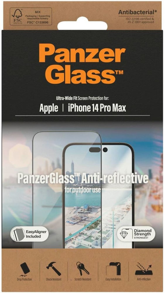 Ultra Wide Fit Anti Reflective iPhone Pro Max Smartphone Schutzfolie Panzerglass 785300187206 Bild Nr. 1