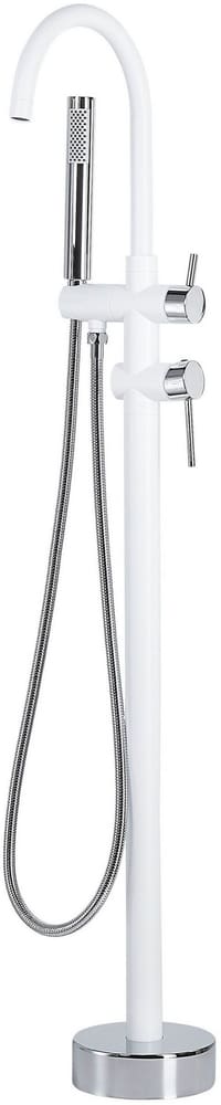 Miscelatore vasca freestanding bianco opaco e argento TUGELA Rubinetteria da bagno Beliani 759212000000 N. figura 1