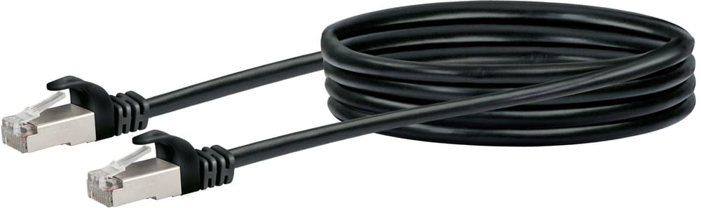 Cable de réseau S/FTP Cat. 6 1m noir Câble de réseau Schwaiger 613187300000 Photo no. 1