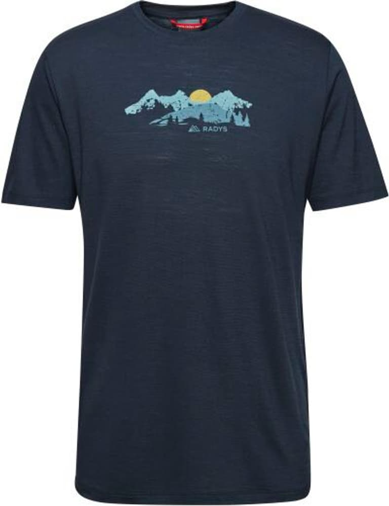 R5 light Merino T T-shirt RADYS 468786400322 Taglie S Colore blu scuro N. figura 1
