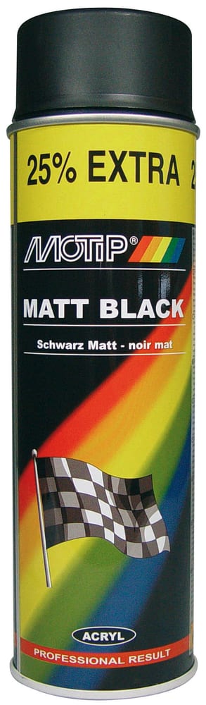 Matt Black 500 ml Peinture aérosol MOTIP 620709800000 Photo no. 1