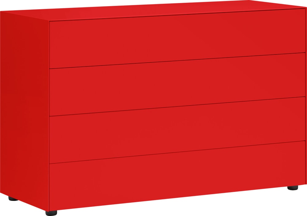 LUX Cassettone 400840400030 Dimensioni L: 120.0 cm x P: 46.0 cm x A: 74.5 cm Colore Rosso N. figura 1