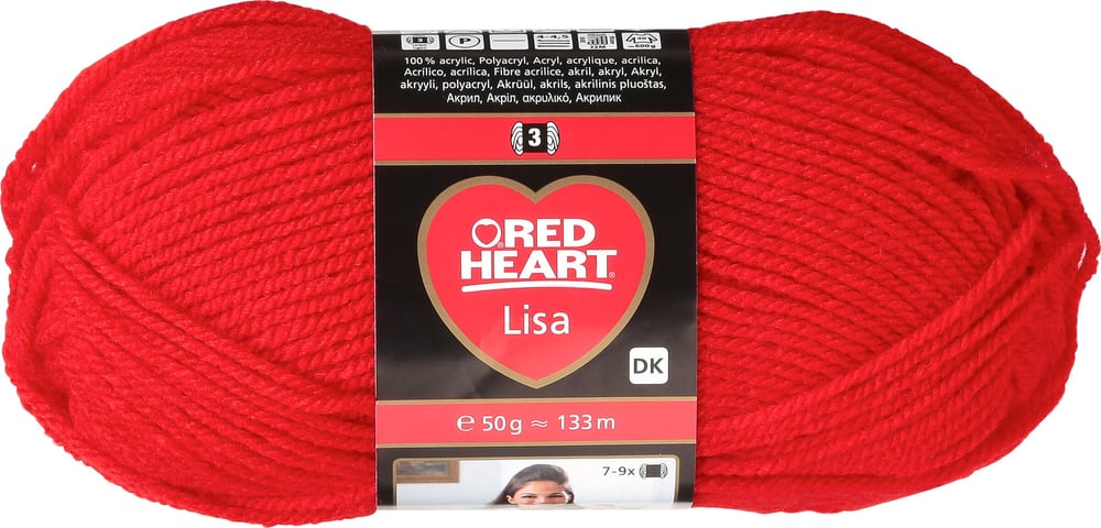 Wolle Lisa Wolle Red Heart 664718700207 Farbe Rot Bild Nr. 1