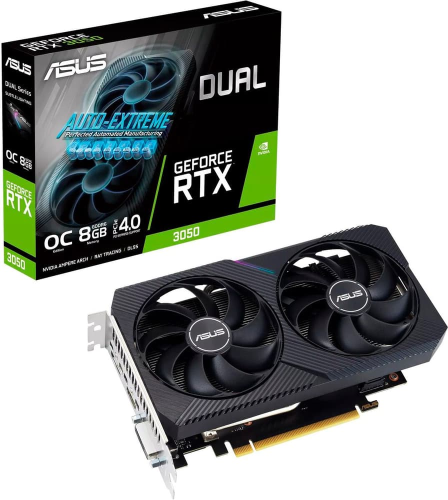 Dual GeForce RTX 3050 V2 OC Edition 8 GB Grafikkarte Asus 785302410264 Bild Nr. 1