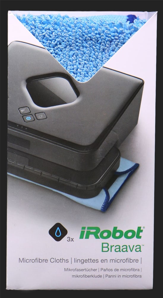 Lingette microfibre pour lavage, 3pces Accessoires pour aspirateur robot iRobot 9000018111 Photo n°. 1