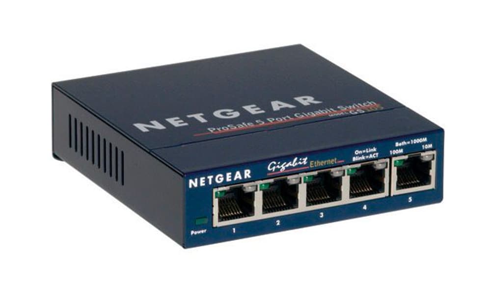 GS105GE 5-Port Unmanaged Gigabit Kupfer Switch Netzwerk Switch Netgear 785300124208 Bild Nr. 1