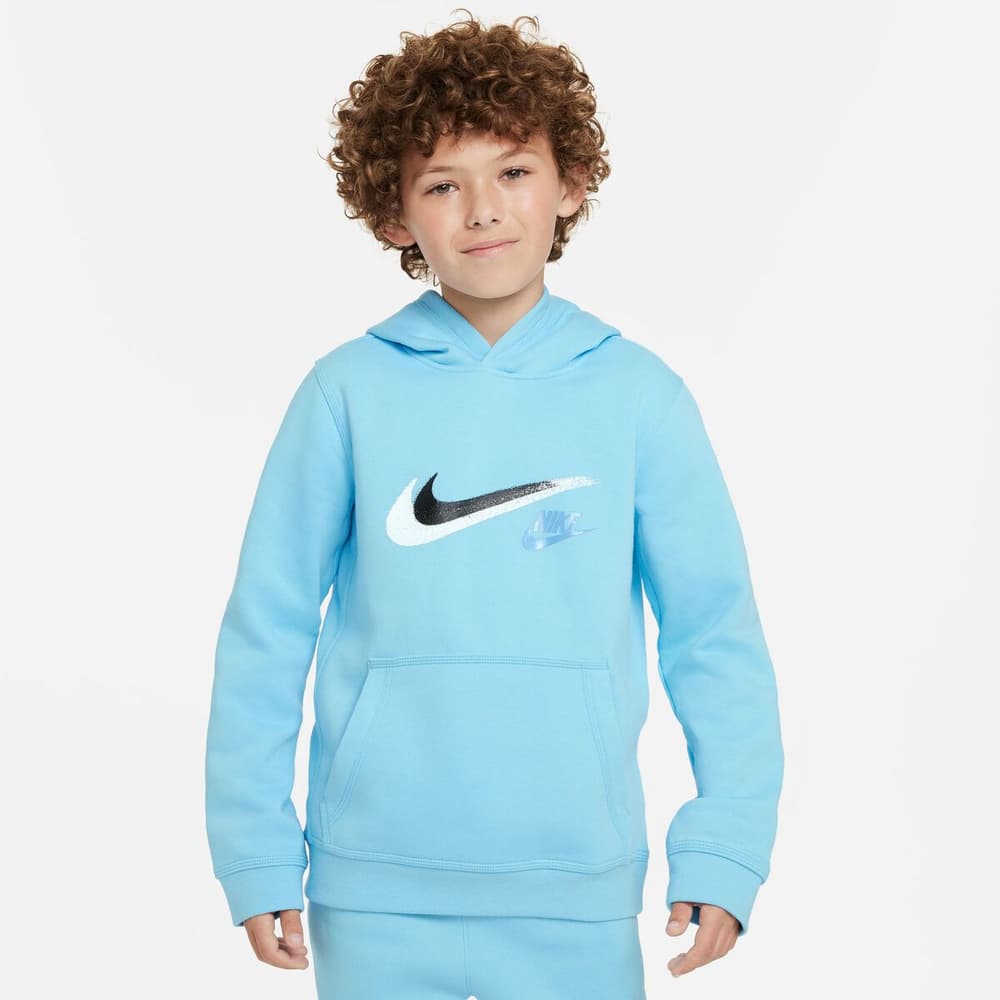 Fleece-Hoodie Sportswear Felpa Nike 469356515241 Taglie 152 Colore blu chiaro N. figura 1
