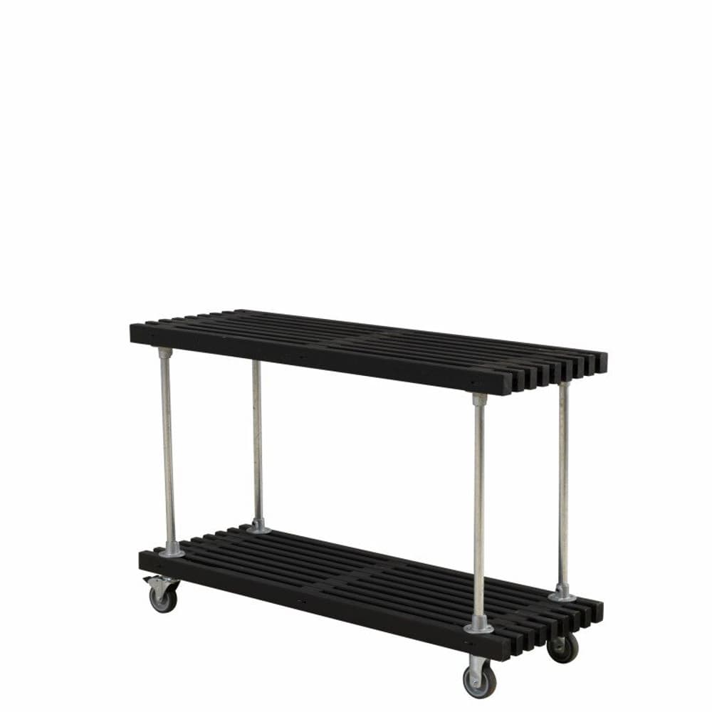 Tralle Grill-/Beistelltisch mit Rädern 140x49x90 cm - schwarz Grilltisch PLUS 669700108895 Bild Nr. 1