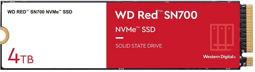 SSD Red SN700 M.2 2280 NVMe 4000 GB Interne SSD Western Digital 785300163377 Bild Nr. 1