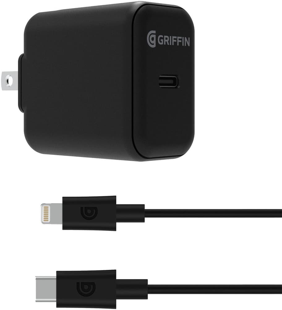 PowerBlock USB-C PD + Lightning Cable - black Chargeur universel Griffin 785302423547 Photo no. 1