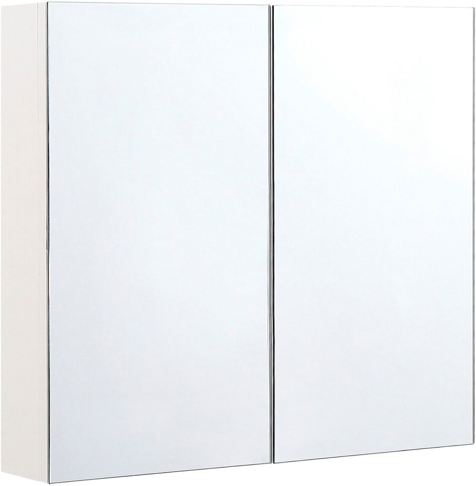 Armadietto da bagno con specchio 80 x 70 cm NAVARRA Armadio Beliani 612538900000 N. figura 1