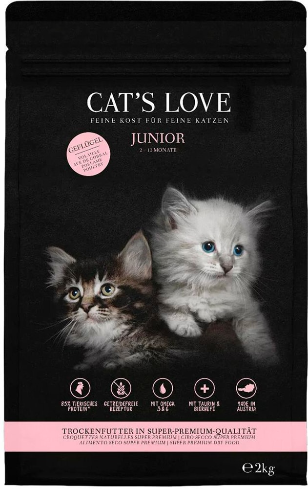 Cats Love Trocken Junior Geflügel Trockenfutter 658771200000 Bild Nr. 1