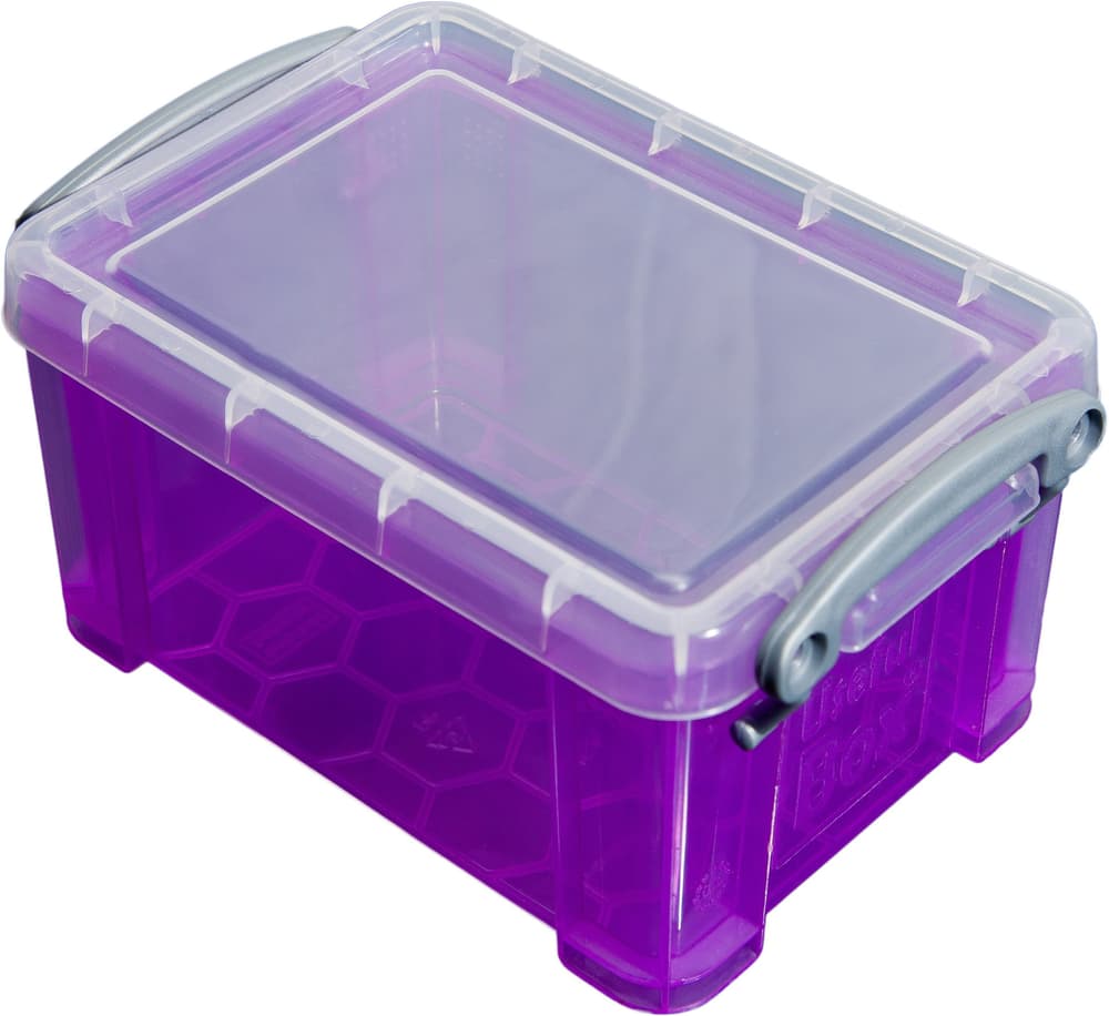 Boîte de plastique 0.3L Boîte de rangement Really Useful Box 603730400000 Taille L: 12.0 cm x L: 8.5 cm x H: 6.5 cm Couleur Violet Photo no. 1