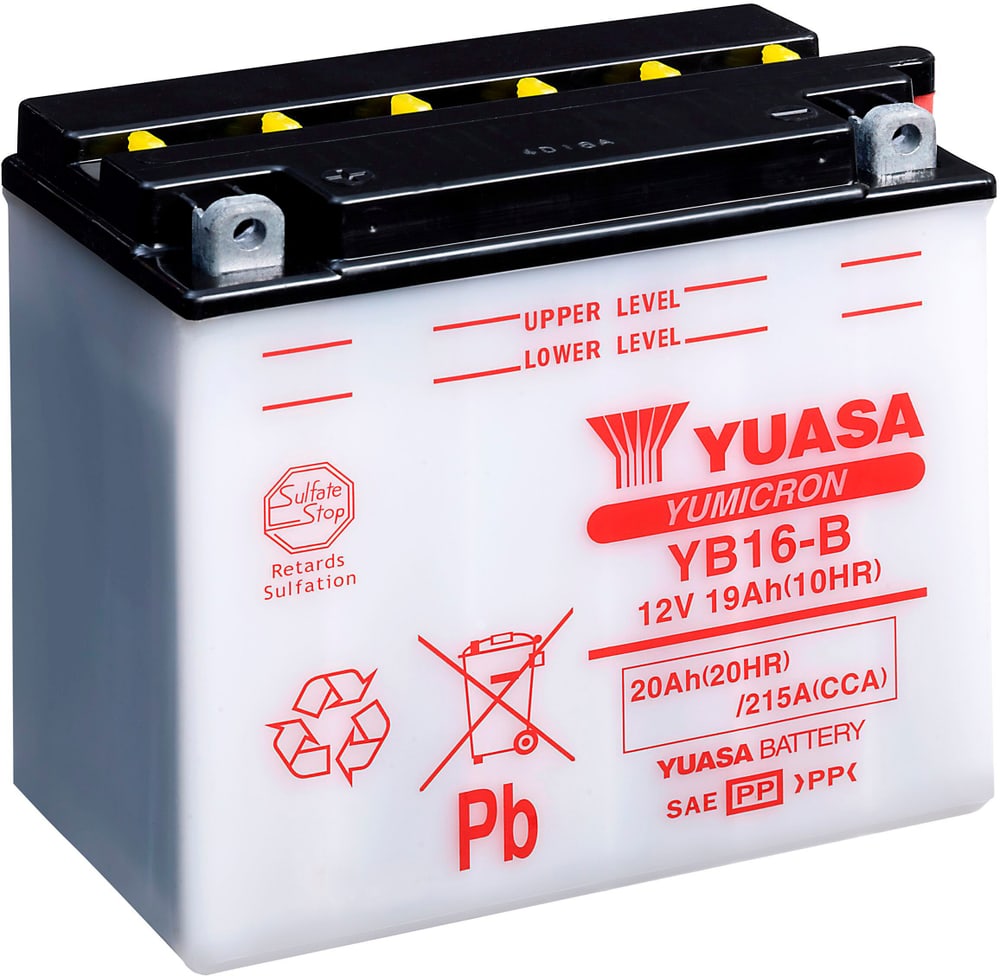 Batterie Yumicron 12V/19Ah/215A Motorradbatterie 621218500000 Bild Nr. 1