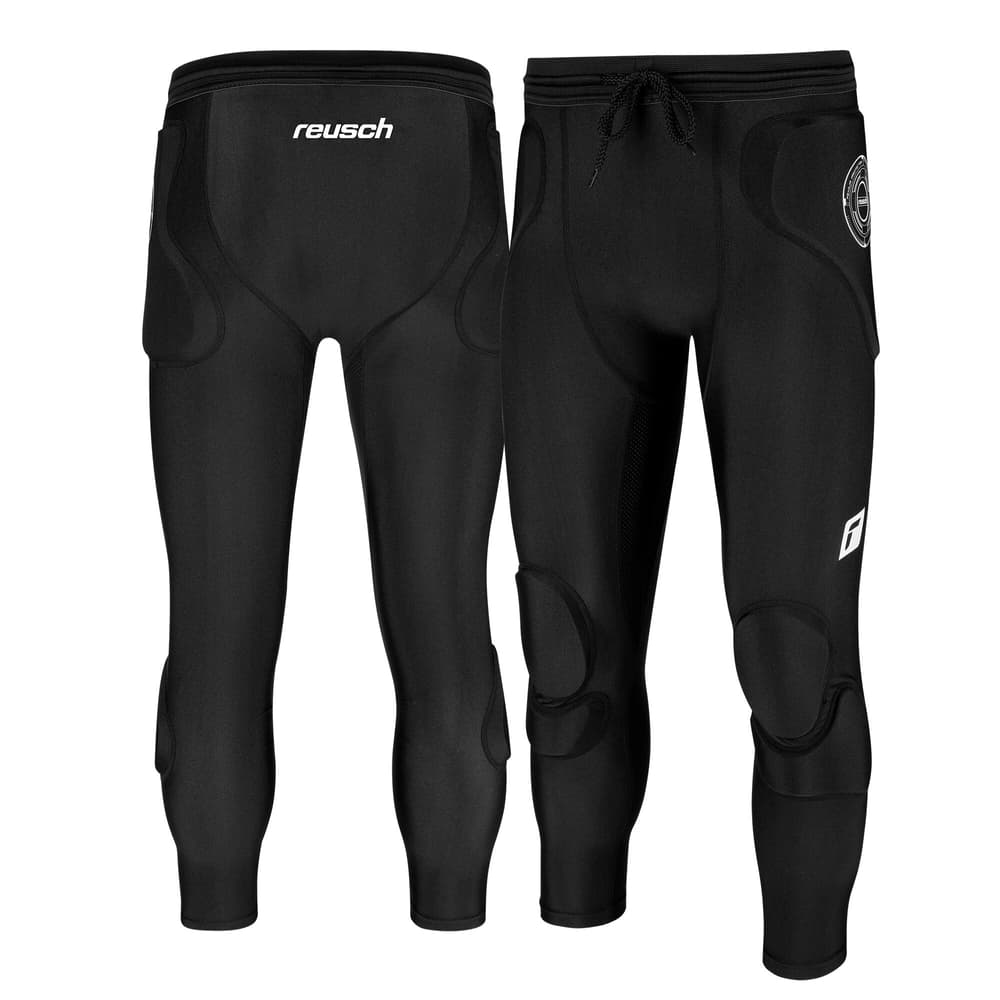 Compression Short 3/4 Pantalon de football Reusch 474101900520 Taille L Couleur noir Photo no. 1