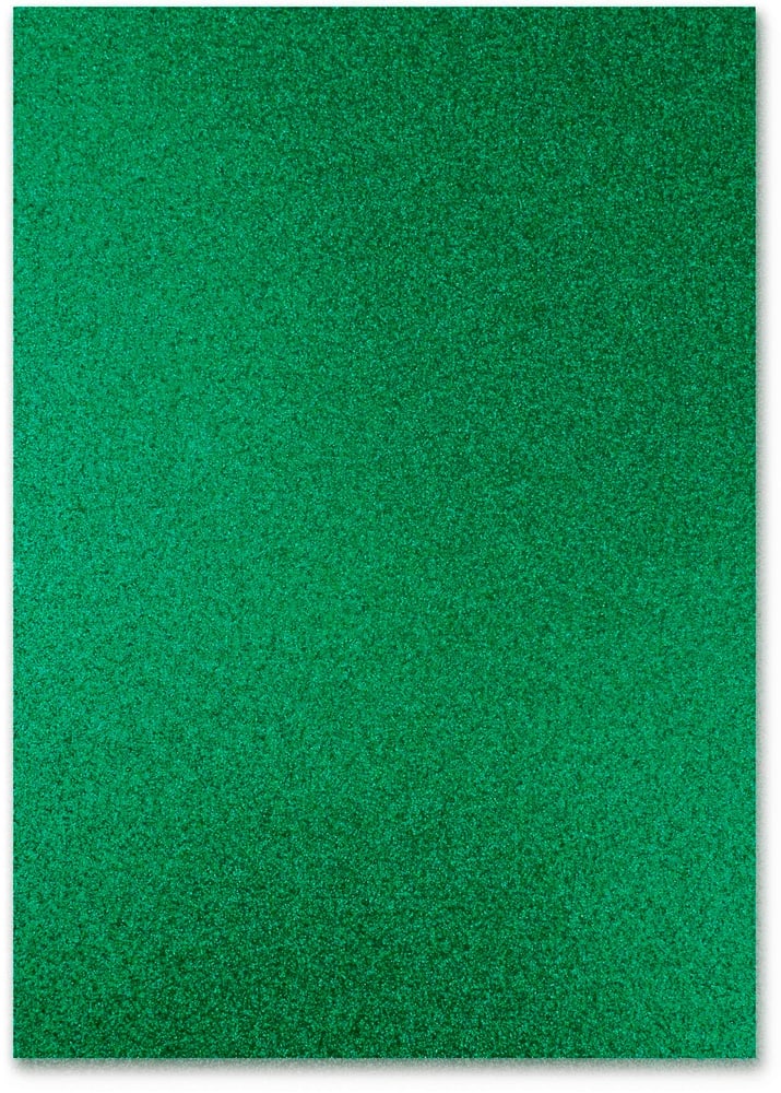 Cartoncino glitterato A4, 300 g/m², 10 fogli, verde scuro Cartone glitterato URSUS 785302426912 N. figura 1