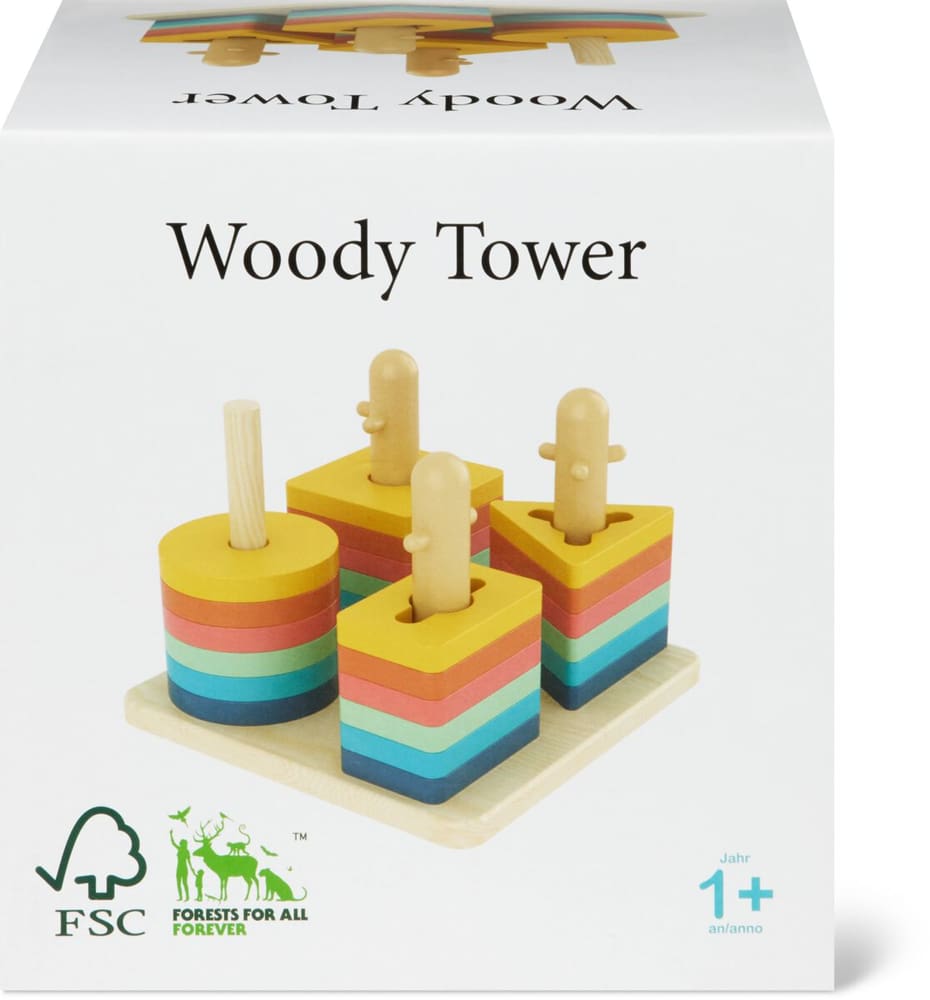 Woody Steckspiel Lernspiel Woody 749302500000 Bild Nr. 1