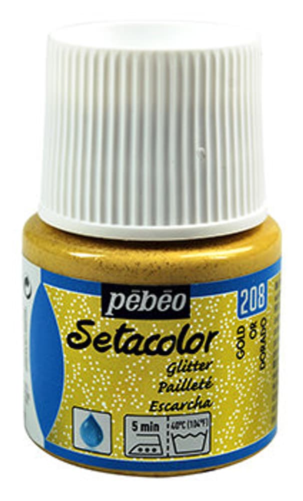 Sétacolor Pailleté 45ml Or Textilfarbe Pebeo 665468800000 Farbe Gold Bild Nr. 1