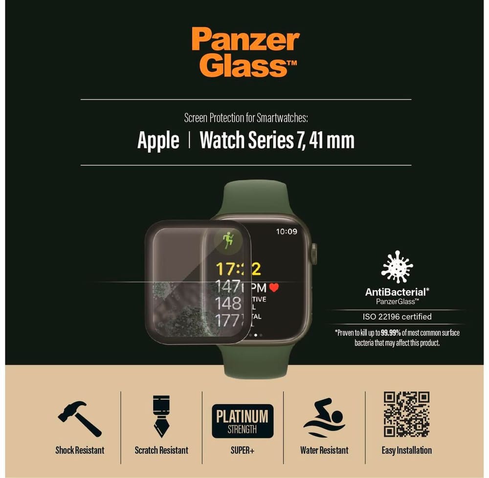 AB Apple Watch Series 7/8 (41 mm) Protection d’écran pour montre connectée Panzerglass 785300196538 Photo no. 1