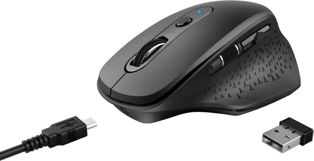 OZAA Wireless Rechargable Maus schwarz Maus Trust-Gaming 785300156029 Bild Nr. 1