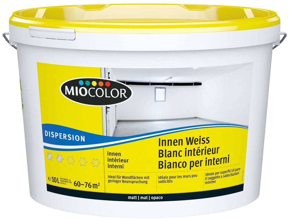 Miocolor Dispersion Innen Weiss Weiss 10L Dispersion - kaufen bei Do it ...