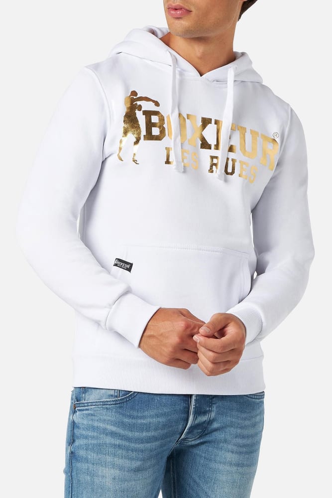 Man Hoodie Sweatshirt Felpa con cerniera Boxeur des Rues 472695900694 Taglie XL Colore oro N. figura 1