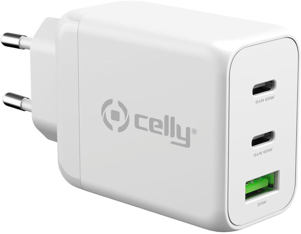 2 USB-C and USB-A Wall Charger GaN 65W Caricabatteria universale Celly 772846600000 N. figura 1