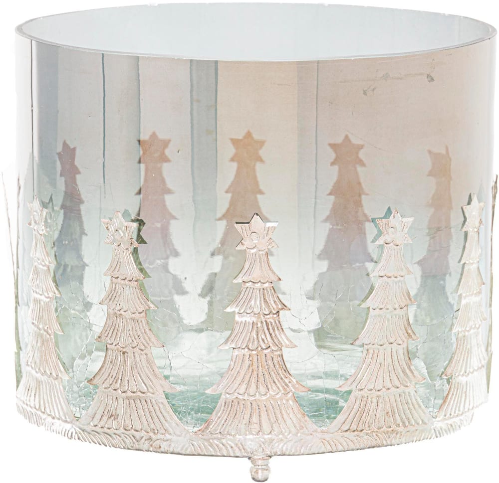 Kerzenhalter Weihnachtsbaum 17 cm, Silber Windlicht Hill Interiors 785302412413 Bild Nr. 1