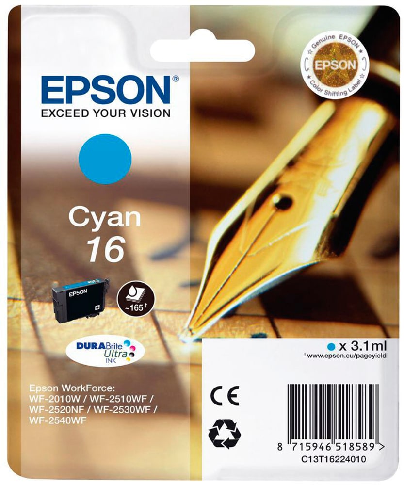 16 cyan Cartuccia d'inchiostro Epson 796083500000 N. figura 1