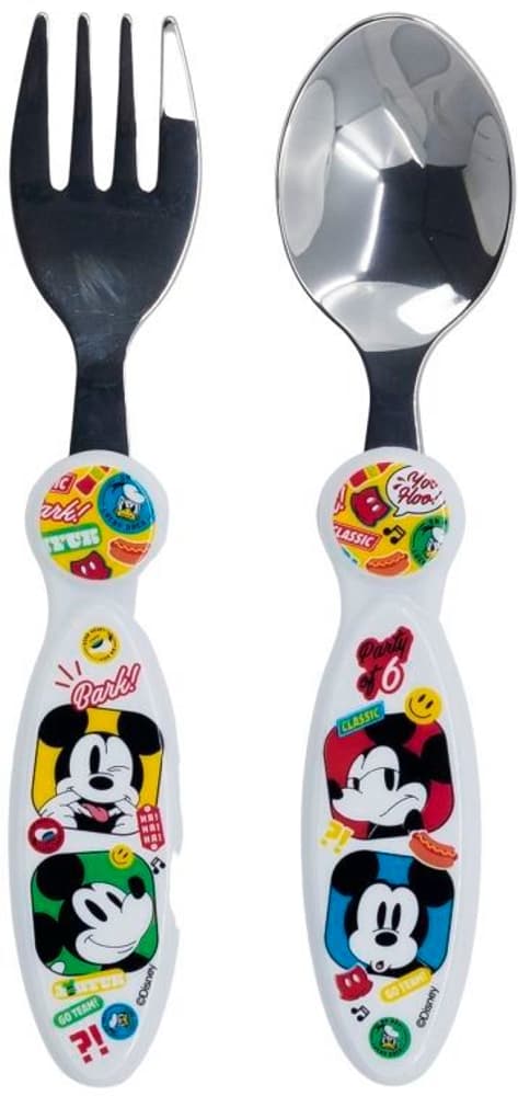 Mickey Mouse "FUN-TASTIC" - Kinderbesteck Set 2-teilig Merchandise Stor 785302413139 Bild Nr. 1