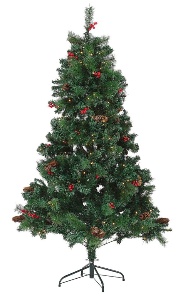 Künstlicher Weihnachtsbaum mit LED Beleuchtung 180 cm grün JACINTO Kunstbaum Beliani 759221700000 Bild Nr. 1