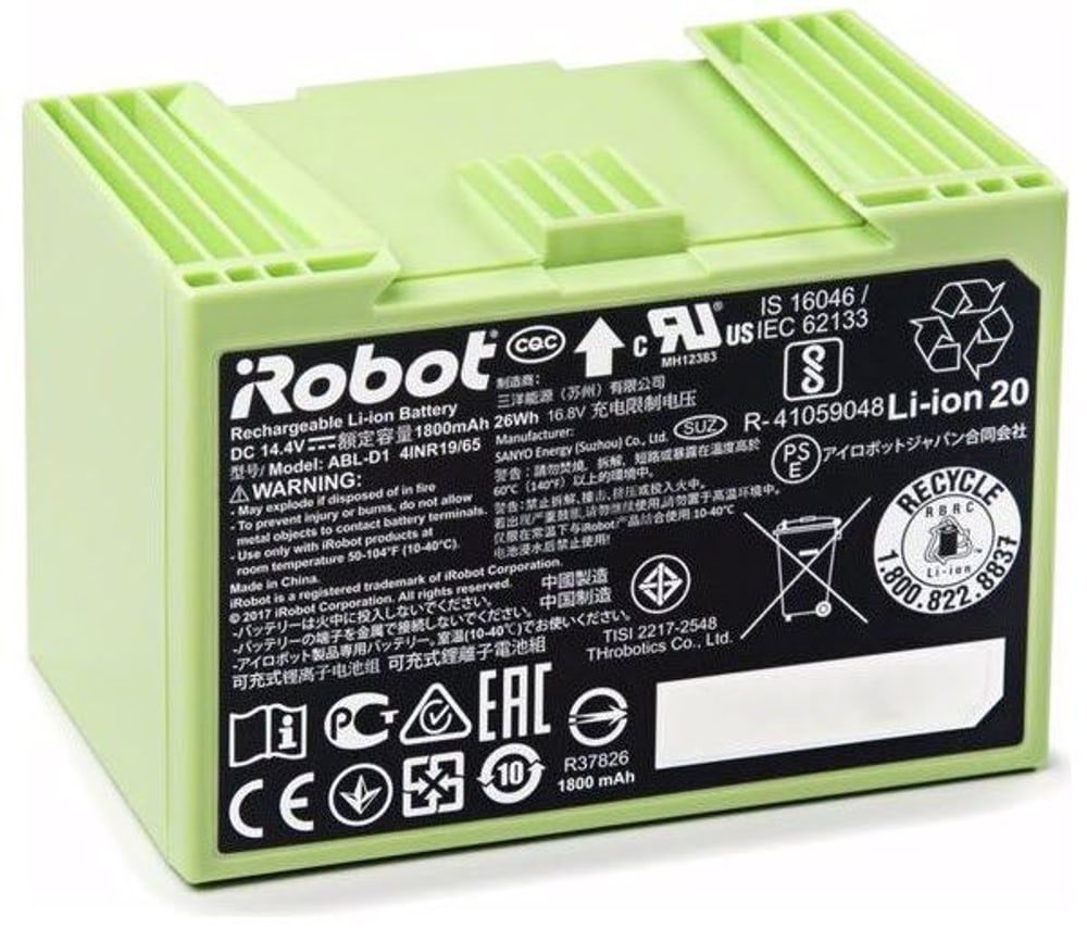 Batterie Roomba 1850mAh série e Aspirateurs à accumulateur & chargeurs iRobot 9000037256 Photo n°. 1